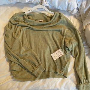 never worn green free people sweater